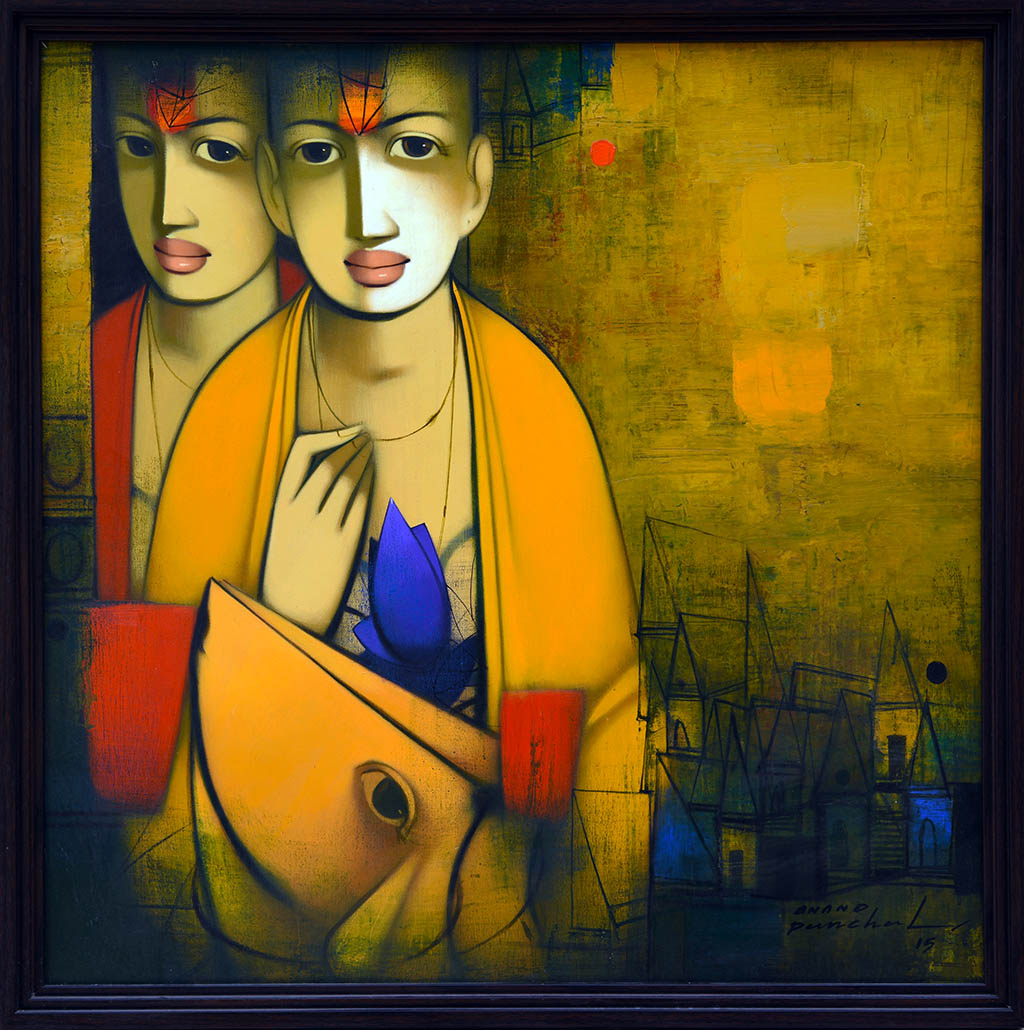 Anand Panchal artwork in the Saraswati Foundation collection