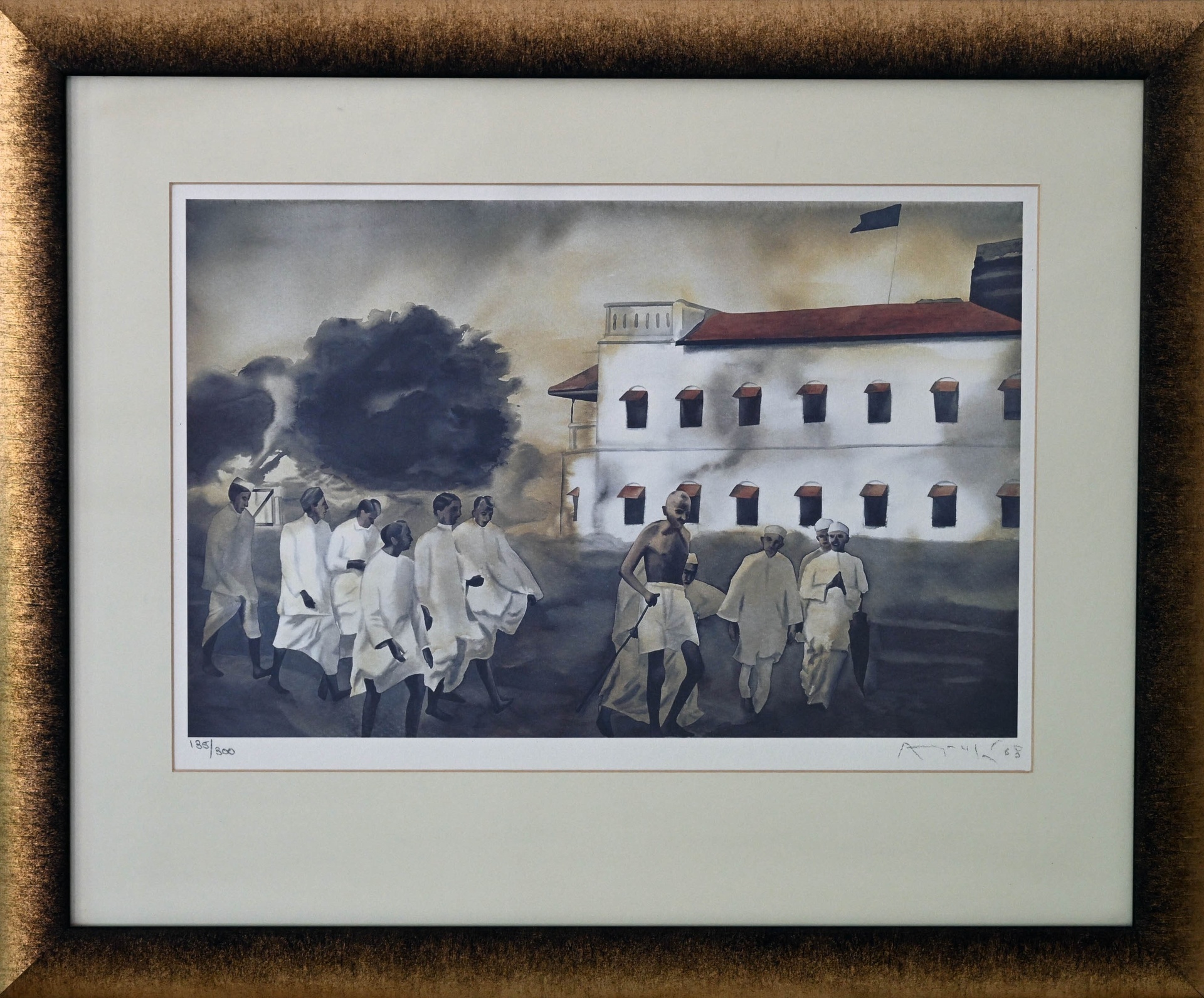 Atul Dodiya artwork in the Saraswati Foundation collection